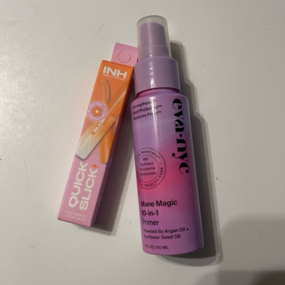 Eva NYC Mane Magic & INH Quick Slick Hair Care Bundle - NIB Sample Size